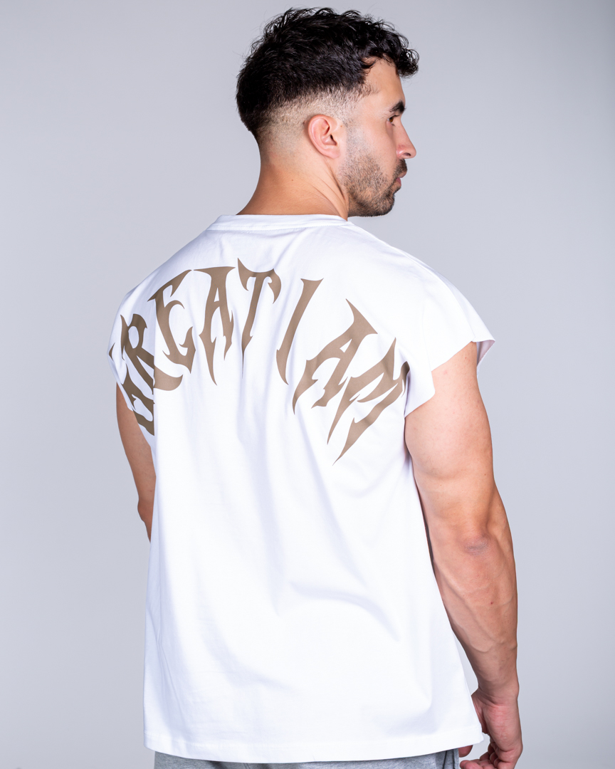 SLEEVELESS T-SHIRT NOT GIVEN WHITE