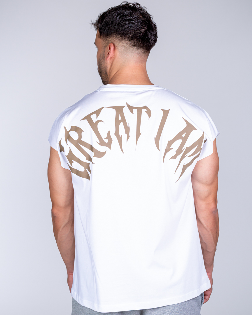 SLEEVELESS T-SHIRT NOT GIVEN WHITE - Image 3