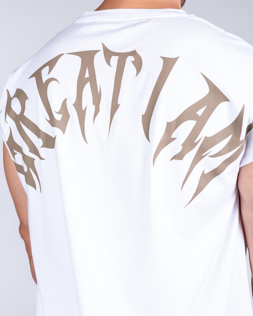 SLEEVELESS T-SHIRT NOT GIVEN WHITE - Image 4