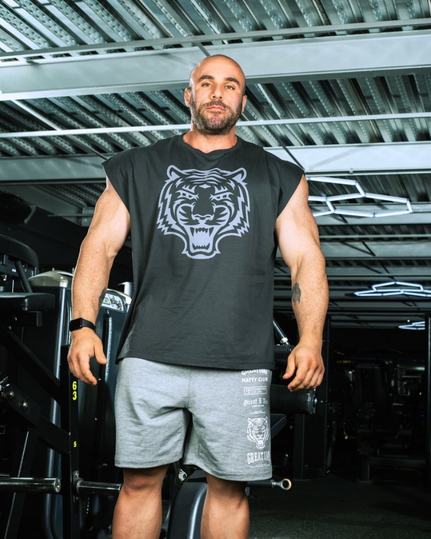 SLEEVELESS T-SHIRT WEIGHT OF IRON GREY - Image 7