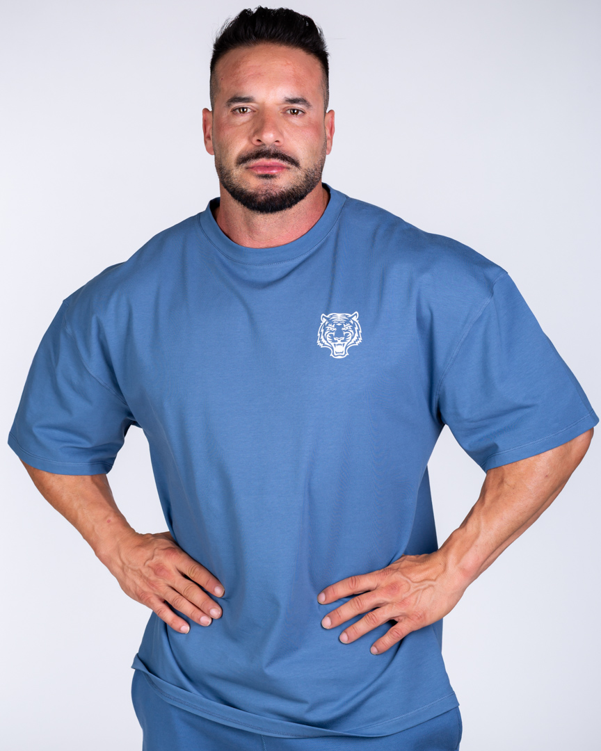 Alternative view of OVERSIZED T-SHIRT BICEPS OVER FEELINGS BLUE