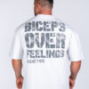 OVERSIZED T-SHIRT BICEPS OVER FEELINGS LIGHT GREY