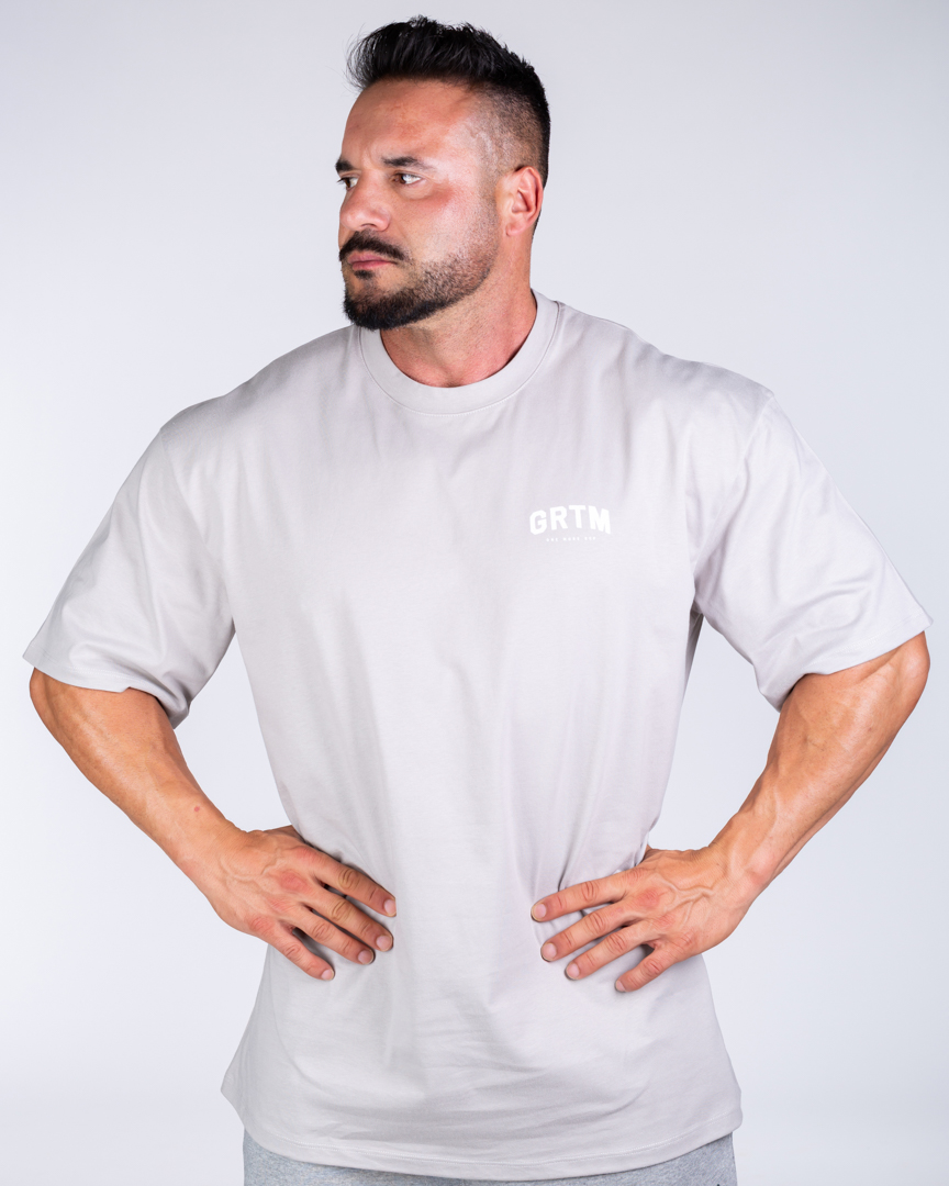 OVERSIZED T-SHIRT GRTM LIGHT GREY