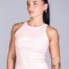 RIB TANKTOP GREAT I AM PINK