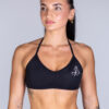 STRAPPY SPORTS BRA SIGNATURE BLACK - Great I Am