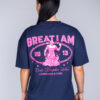OVERSIZED T-SHIRT ONLY DISCIPLINE NAVY