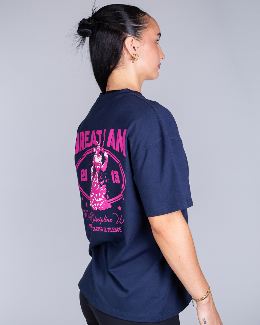 OVERSIZED T-SHIRT ONLY DISCIPLINE NAVY - Image 5