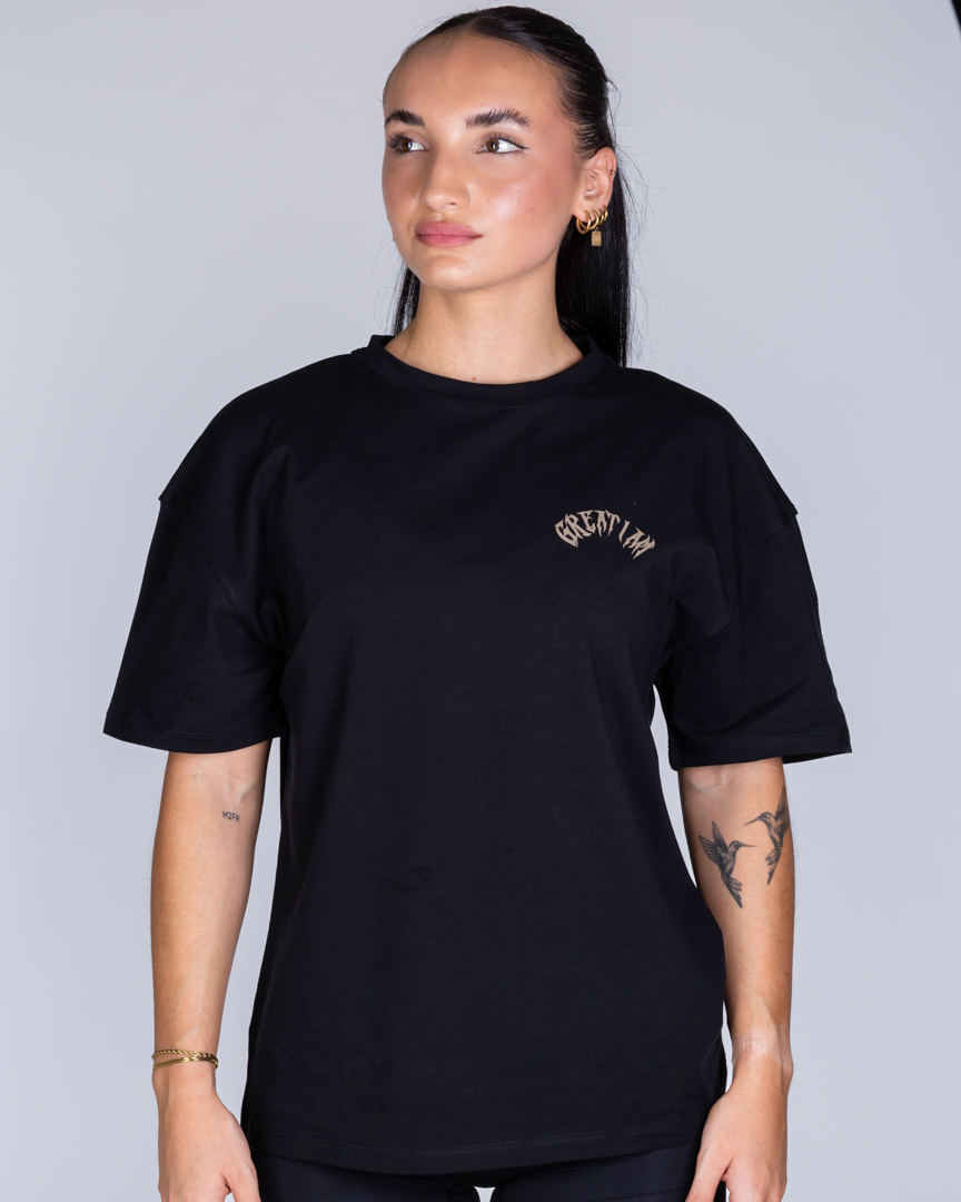 Alternative view of OVERSIZED T-SHIRT NOT GIVEN BLACK