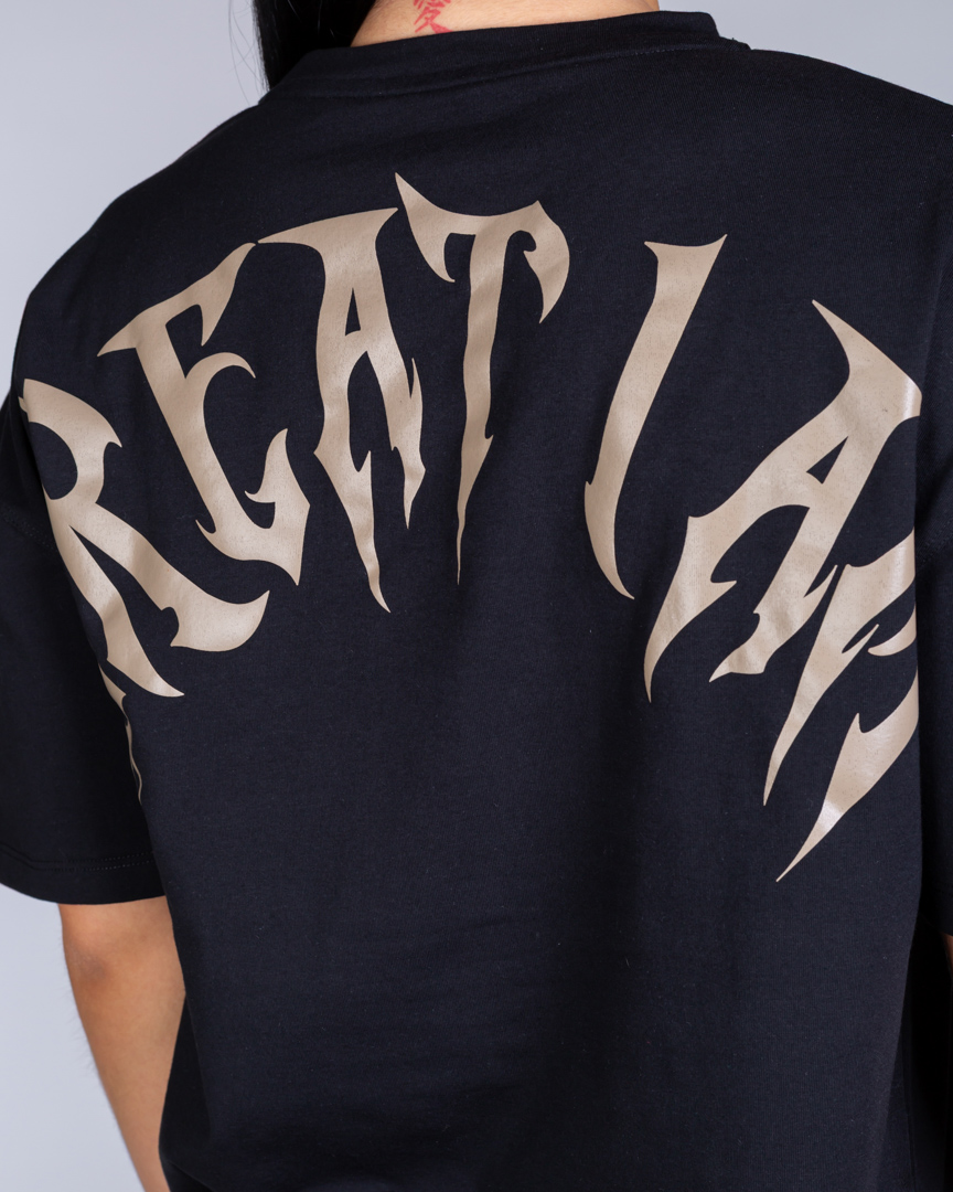 OVERSIZED T-SHIRT NOT GIVEN BLACK - Image 3