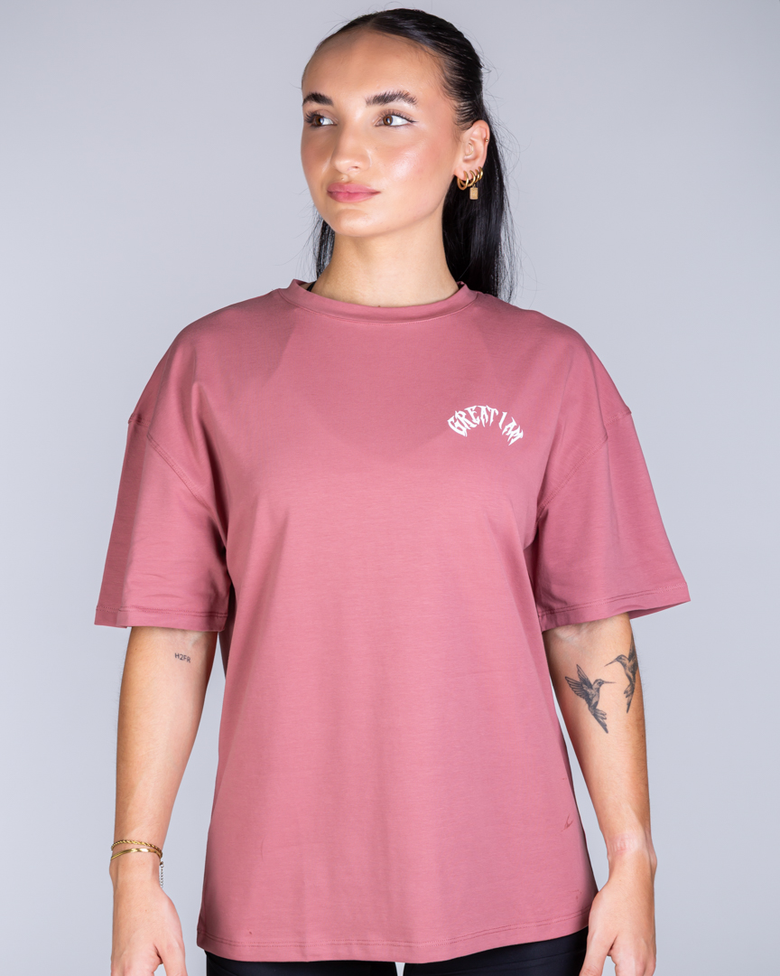 Alternative view of OVERSIZED T-SHIRT NOT GIVEN MAUVE