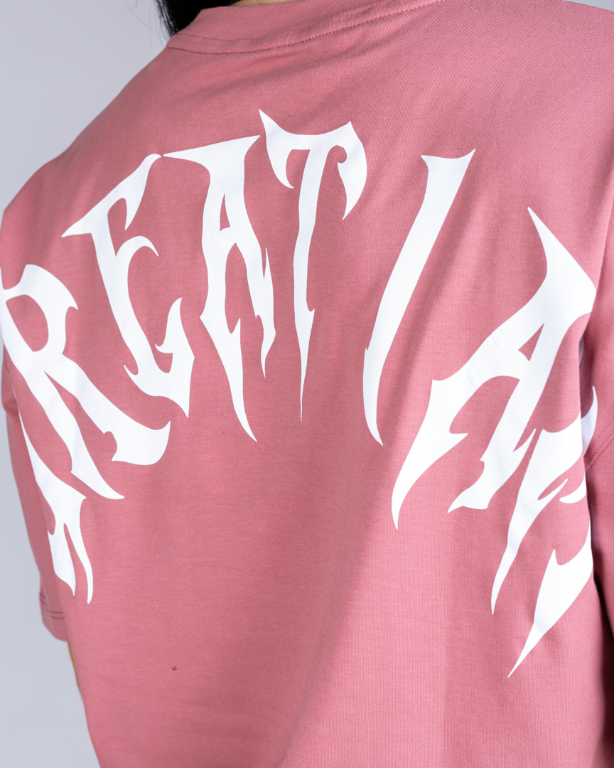 OVERSIZED T-SHIRT NOT GIVEN MAUVE - Image 3