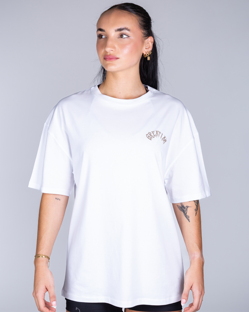 Alternative view of OVERSIZED T-SHIRT NOT GIVEN WHITE